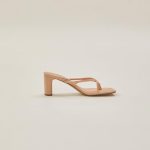 Louie Criss Cross Heels in Beige