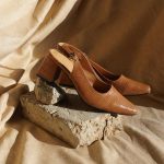 Mia Heels in Textured Croc