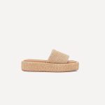 Women's Platform Raffia Grass Sandals