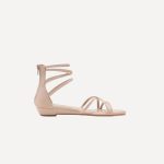 Women's Ankle Strap Rhinestone Low Heel Sandals