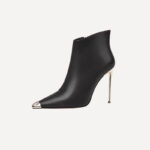 Vintage Pointed Toe Stiletto Heel Women's Ankle Boots